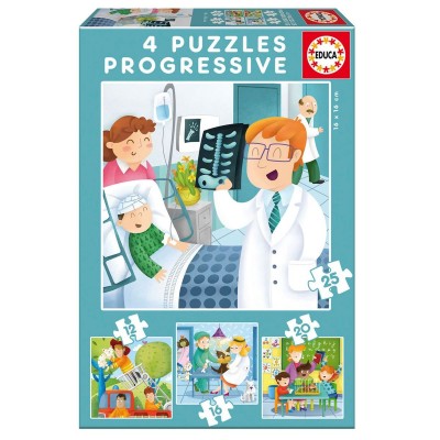 Puzzle progressif 12 à 25 pièces : quand je serai grand !  Educa    205744